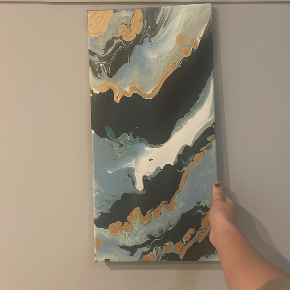 Pour painting.
